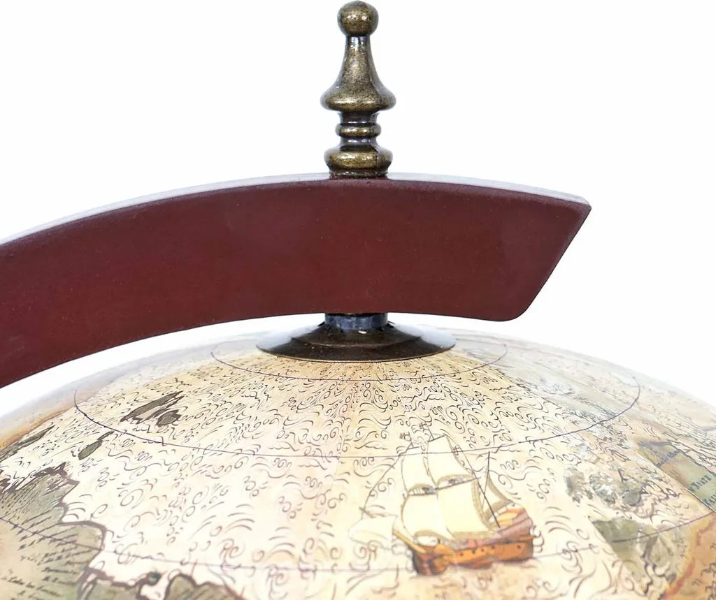 Globusbar Mit Tisch MCW-D84, Minibar Hausbar Tischbar, Weltkugel Ø 42cm Rollbar Eukalyptusholz 4 Globusbar Mit Tisch MCW-D84, Minibar Hausbar Tischbar, Weltkugel Ø 42cm Rollbar Eukalyptusholz – Bild 4