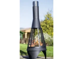 Buschbeck Gartenkamin Mesh Colorado 125 Silber-schwarz 90133.000 -Grünwelt Exporteren Garten-Winkel 2aa69790e62021f35ee7f615ed2e0e60