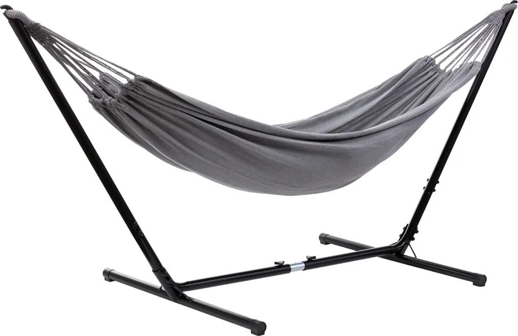 Grasekamp Hängemattenset Relax Bis Auf 330 Cm Verstellbar Mit XL Hängematte Grau 210 X 140 Cm 1 Grasekamp Hängemattenset Relax Bis Auf 330 Cm Verstellbar Mit XL Hängematte Grau 210 X 140 Cm