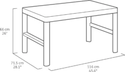 Allibert Gartentisch Lyon, Graphitgrau 25 Allibert Gartentisch Lyon, Graphitgrau -Grünwelt Exporteren Garten-Winkel 2c50525a919242b2fd81636240ccf742