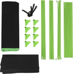 VINGO Growzelt 100x100x200cm Grow Tent, Growbox, Growschrank Fuer Homegrow, Indoor Anbauzelt, Growroom, Lichtdicht Und Wasserdicht Pflanzzelt, Zuchtzelt Schwarz Gruen -Grünwelt Exporteren Garten-Winkel 2c51c60f0f74d406b64f0fbbfd16af33