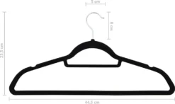 VidaXL 20 Stk. Kleiderbš¹gel-Set Anti-Rutsch Schwarz Samt -Grünwelt Exporteren Garten-Winkel 2c92e1c299184b437fead17b19ad5035