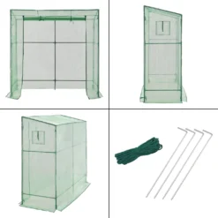 Gewächshaus Vlaardingen 198x78x200cm Mit Pultdach Foliengewächshaus Treibhaus Für Tomaten Stahlrahmen Grün 11 Gewächshaus Vlaardingen 198x78x200cm Mit Pultdach Foliengewächshaus Treibhaus Für Tomaten Stahlrahmen Grün -Grünwelt Exporteren Garten-Winkel 2cdcad38c5516c471944fc9150d34be8
