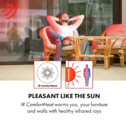 Klarstein Smartwave Infrarot-Heizstrahler Terrassenheizstrahler , IR ComfortHeat , Carbonfaserröhre , 2400 Watt , Thermostat , Appsteuerung , OpenWindow Detection , Indoor & Outdoor , IP65 , Wand- Oder Deckenmontage , Aluminiumgehäuse , Fernbedienung , Weiß 10 Klarstein Smartwave Infrarot-Heizstrahler Terrassenheizstrahler , IR ComfortHeat , Carbonfaserröhre , 2400 Watt , Thermostat , Appsteuerung , OpenWindow Detection , Indoor & Outdoor , IP65 , Wand- Oder Deckenmontage , Aluminiumgehäuse , Fernbedienung , Weiß -Grünwelt Exporteren Garten-Winkel 2e1e16842239d3ec265734ce1459c3b1