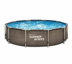 Summer Waves Stahlrahmen Aufstellpool Active Frame Braun Rund Ø 305x76 Cm