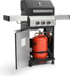 TAINO BLACK 2+1 Gasgrill-Set Haube Regler Gasgrill Mit Seitenbrenner Gusseisen-Rost Gasgrill 2 Brenner Standgrill Matt Schwarz -Grünwelt Exporteren Garten-Winkel 2eef6e306ecfe0ba00da2d24678e85f2