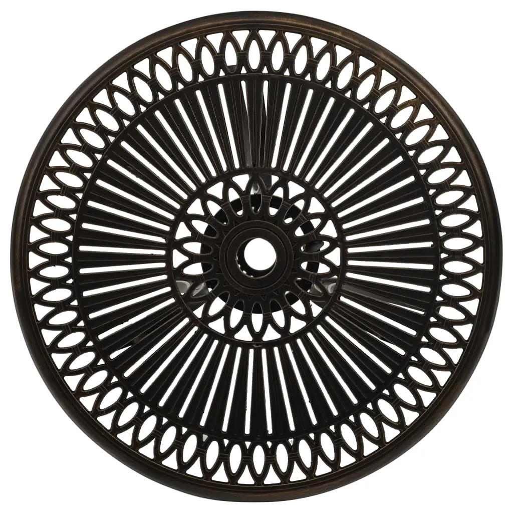 VidaXL Gartentisch Bronzen 62x62x65 Cm Aluminiumguss 3 VidaXL Gartentisch Bronzen 62x62x65 Cm Aluminiumguss – Bild 3