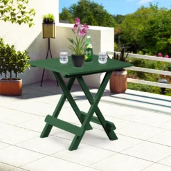 Klapptisch Beistelltisch Klappbar 50x45x43 Cm Balkontisch Campingtisch Gartentisch Kunststoff, Farbe:2x Schwarz -Grünwelt Exporteren Garten-Winkel 2fd2f8feae04f87a91f4dec6c91f2c96