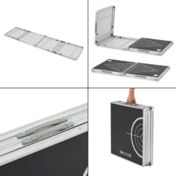 Bierpong Tisch Ibiza Beer Pong Tisch Verstellbar Und Klappbar 240x60cm Aluminium-Konstruktion Schwarz 13 Bierpong Tisch Ibiza Beer Pong Tisch Verstellbar Und Klappbar 240x60cm Aluminium-Konstruktion Schwarz -Grünwelt Exporteren Garten-Winkel 30681027d1e7ef96c838fbf9962a3abc