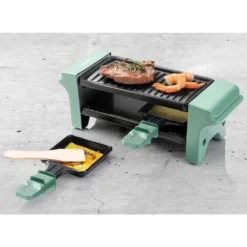 Bestron Raclette Für 1 Bis 2 Personen, Mini Tischgrill Mit Zwei Pfännchen Und Zwei Holzschabern, 350 Watt, Farbe: Grün/Schwarz 19 Bestron Raclette Für 1 Bis 2 Personen, Mini Tischgrill Mit Zwei Pfännchen Und Zwei Holzschabern, 350 Watt, Farbe: Grün/Schwarz -Grünwelt Exporteren Garten-Winkel 307254c9c0127c16ac97d6b173d917e6