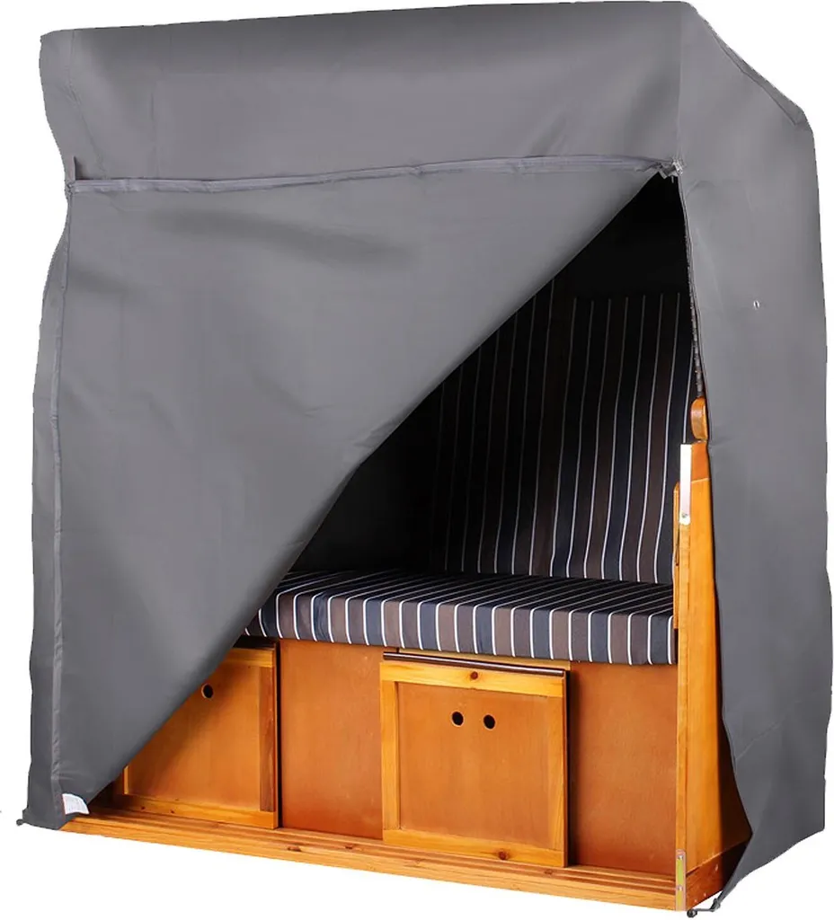 Strandkorb Schutzhülle - Bene Living - 170 Cm - Prestige Protect Größe XXL - Dunkelgrau - Witterungsbeständig + Atmungsaktiv 1 Strandkorb Schutzhülle - Bene Living - 170 Cm - Prestige Protect Größe XXL - Dunkelgrau - Witterungsbeständig + Atmungsaktiv
