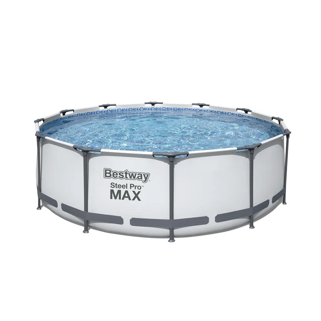 Bestway Steel Pro MAX™ Ersatzpool Ohne Zubehör Ø 366 X 100 Cm, Lichtgrau, Rund 3 Bestway Steel Pro MAX™ Ersatzpool Ohne Zubehör Ø 366 X 100 Cm, Lichtgrau, Rund – Bild 3