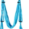 Aerial Yoga Hängematten,Ultra Starke Antigravity Yoga Schaukel,Luft Trapez Kit - Inversionsübungen, Verbesserte Flexibilität & Kernfestigkeit （Blau）