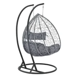 Hängesessel HLO-PX5 2-Sitzer Dunkelgrau -Grünwelt Exporteren Garten-Winkel 32655191e6f67ba03bf3465dfdb1b656