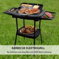 Syntrox Elektrischer Tischgrill Und Standgrill Kombination Mit Ablagen -Grünwelt Exporteren Garten-Winkel 3289280049fe66b1387bd437fc49e207
