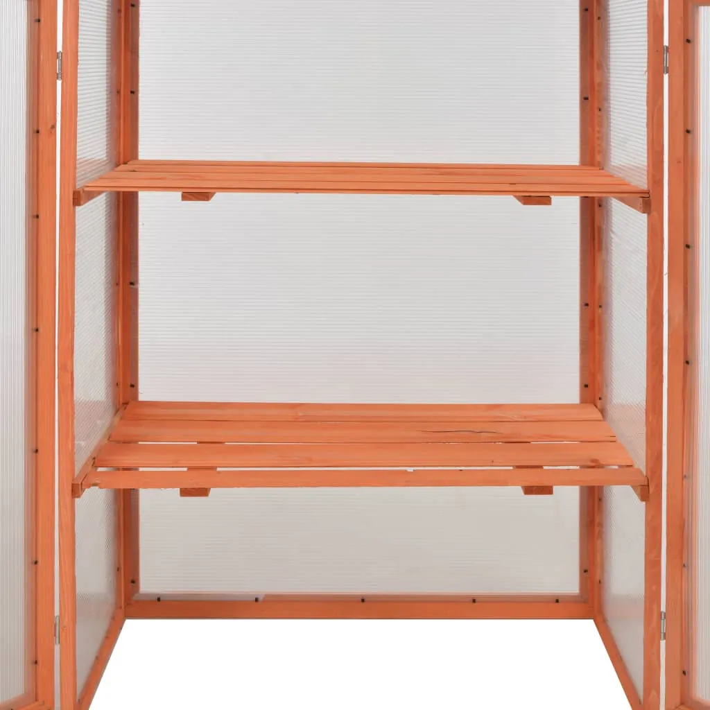 VidaXL Gewächshaus Holz 75x47x109 Cm 8 VidaXL Gewächshaus Holz 75x47x109 Cm – Bild 8