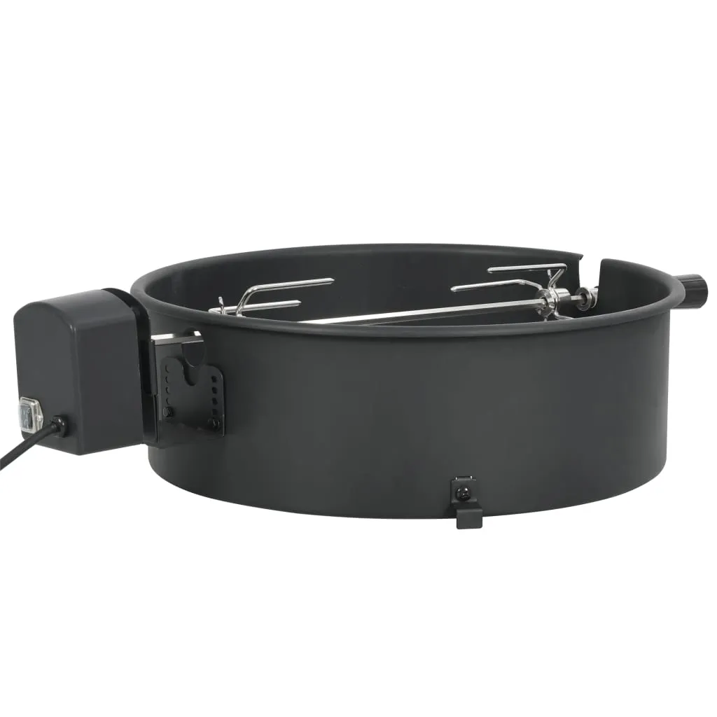 VidaXL BBQ Rotisserie Ring Set 47 Cm Schwarz 1 VidaXL BBQ Rotisserie Ring Set 47 Cm Schwarz