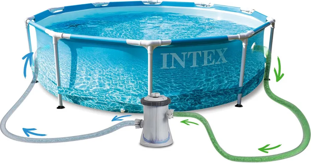 INTEX Beachside Pool-Set Mit Metallrahmen (Filterpumpe) 4.485 L 7 INTEX Beachside Pool-Set Mit Metallrahmen (Filterpumpe) 4.485 L – Bild 7
