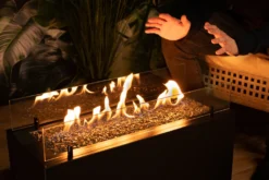 Planika Rio Gas Feuerstelle, Schwarz, Außenkamin, Outdoor, Rechteckig, Mit Glaskieselsteinen - Wetterfest, Terrassenheizung, Gasofen, Für Garten & Patio -Grünwelt Exporteren Garten-Winkel 3592e0bd6017d577e42cb7b9ceef42ec