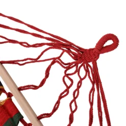 Outsunny Stabhängematte Hängematte Wetterfest UV-beständig 2 X 1 M Bis 120 Kg Baumwoll-Polyester-Mischung Bunt -Grünwelt Exporteren Garten-Winkel 35c7a1249711dedd9ea8407a5e5f897a