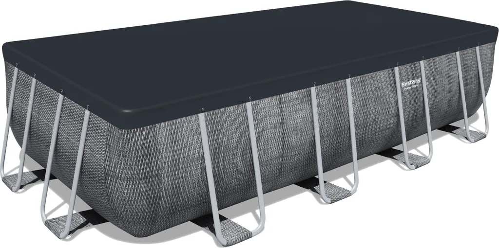 Bestway Power Steel™ Frame Pool Komplett-Set, Eckig, Mit Filterpumpe, Sicherheitsleiter & Abdeckplane 549 X 274 X 122 Cm, Schwimmbecken, Schwimmen, Pools 11 Bestway Power Steel™ Frame Pool Komplett-Set, Eckig, Mit Filterpumpe, Sicherheitsleiter & Abdeckplane 549 X 274 X 122 Cm, Schwimmbecken, Schwimmen, Pools – Bild 11