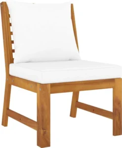 VidaXL 4-tlg. Garten-Lounge-Set Mit Auflagen Creme Massivholz Akazie -Grünwelt Exporteren Garten-Winkel 36175242bda6b5e32fb2300d38021842