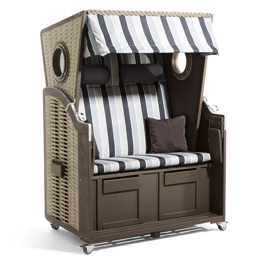 Hoberg 2-Sitzer-Strandkorb Mit Bullaugen - 120 X 80 X 160 Cm Strandkorb 2 Sitzer Holz Gartenliege Robust Hochwertig Ostsee Bullauge Vollieger 1 Hoberg 2-Sitzer-Strandkorb Mit Bullaugen - 120 X 80 X 160 Cm Strandkorb 2 Sitzer Holz Gartenliege Robust Hochwertig Ostsee Bullauge Vollieger