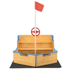 Juskys Sandkasten Käpt’n Pit - Piratenschiff Boot Aus Holz – Große Kinder Sandkiste Für Den Garten Mit Bodenplane Und Sitzbank, Outdoor Sandbox -Grünwelt Exporteren Garten-Winkel 36998e3e89ecbb153d4865361d74fcf4