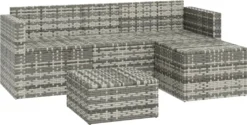 VidaXL 3-tlg. Garten-Lounge-Set Mit Kissen Grau Poly Rattan 11 VidaXL 3-tlg. Garten-Lounge-Set Mit Kissen Grau Poly Rattan -Grünwelt Exporteren Garten-Winkel 36ed4d8d0220e73ebdcc65ca778c5659