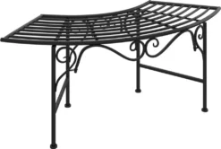 VidaXL Baumbank 113 Cm Schwarz Stahl -Grünwelt Exporteren Garten-Winkel 36fe1d3abb05a0b4f6710c07778aa82a