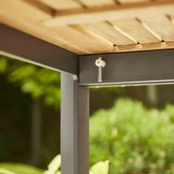 Zurigo Auszietisch 180/240x90cm Teakholz / Anthrazit -Grünwelt Exporteren Garten-Winkel 371fa9803816734780d50a493d7ca3e7