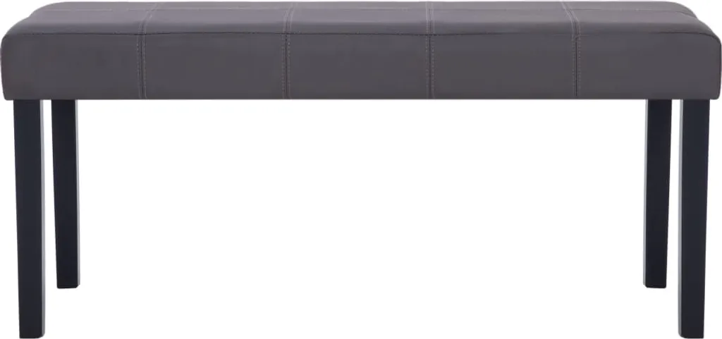 VidaXL Sitzbank 106 Cm Grau Kunstleder 3 VidaXL Sitzbank 106 Cm Grau Kunstleder – Bild 3