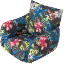 Polster Auflage Kissen Für Schaukel Hängekorb Hängesessel Hängeschaukel Cocoon 50x60 Cm Bunte Blumen