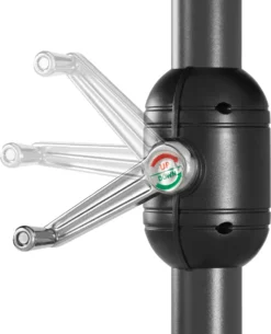 Tectake Sonnenschirm Silia 460x270cm Mit 3 Winddächern - Grau -Grünwelt Exporteren Garten-Winkel 3827e791c98c40de60fd7285f9056e27