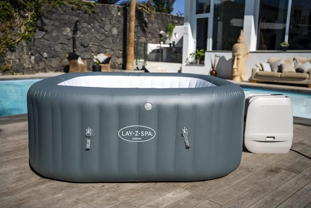 Bestway LAY-Z-SPA® Whirlpool Hawaii HydroJet Pro™, Eckig, 180x180x71cm, 60031 10 Bestway LAY-Z-SPA® Whirlpool Hawaii HydroJet Pro™, Eckig, 180x180x71cm, 60031 – Bild 10