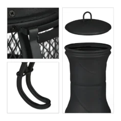 Relaxdays Terrassenofen In Schwarz -Grünwelt Exporteren Garten-Winkel 38494548c5e62abad3057d2e91a3df39