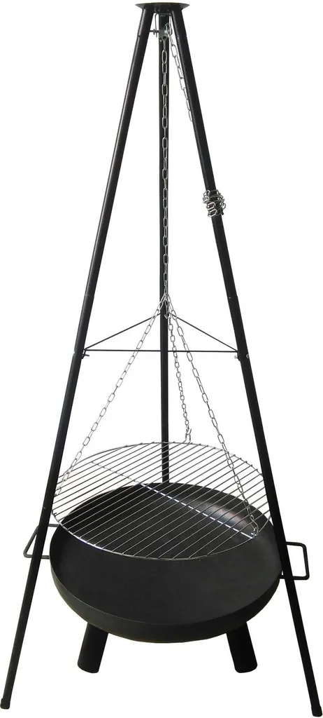 Grill Schwenkgrill Feuerschale Mit Topf Und 2 Flammlachs-Haltern 2341 5 Grill Schwenkgrill Feuerschale Mit Topf Und 2 Flammlachs-Haltern 2341 – Bild 5