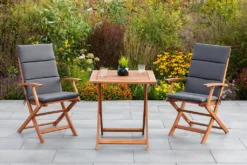 Merxx Gartenmöbelset "Comodoro" 5tlg. - Eukalyptus - 50015-800