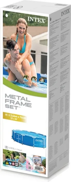 Intex Metal Frame-Pool 366 X 76 Cm -Grünwelt Exporteren Garten-Winkel 3a77fcfde4f039ba25cd0b116d522db4