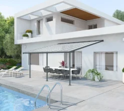 Palram - Canopia Terrassenüberdachung Sierra Grau 299x555x305 Cm -Grünwelt Exporteren Garten-Winkel 3a9189fff502bb088320b85914091978