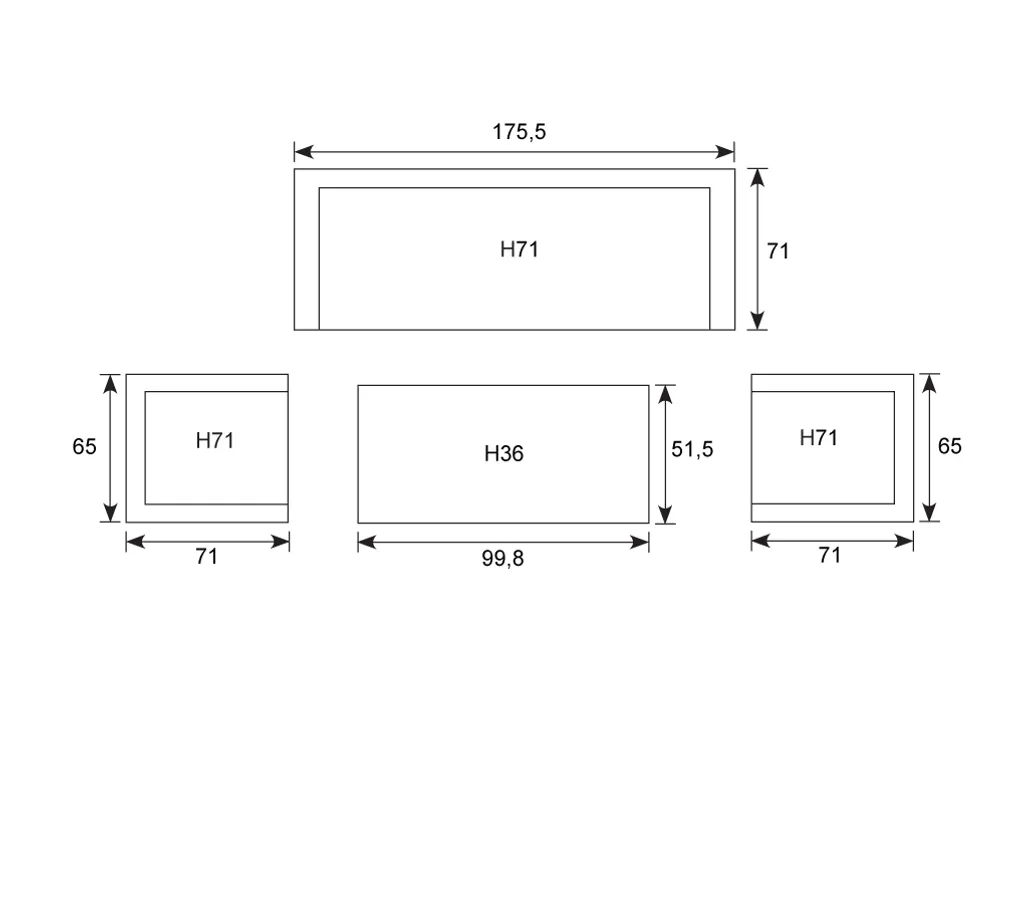 Garden Impressions Lounge Set Springs 4-teilig Matt Weiß Mintgrau 5 Garden Impressions Lounge Set Springs 4-teilig Matt Weiß Mintgrau – Bild 5