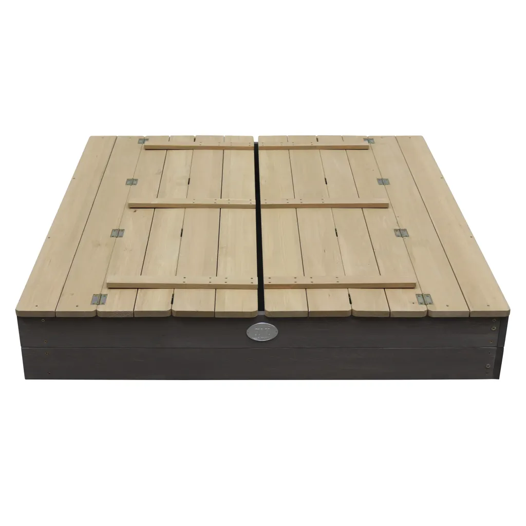 AXI Sandkasten Ella Aus Holz Mit Deckel XL | Sand Kasten Mit Sitzbank & Abdeckung Für Kinder In Grau & Braun | 120 X 120 Cm 6 AXI Sandkasten Ella Aus Holz Mit Deckel XL | Sand Kasten Mit Sitzbank & Abdeckung Für Kinder In Grau & Braun | 120 X 120 Cm – Bild 6