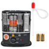Corona Not-Heizung Set | Petroleumofen RX2485 2,4Kw Docht-Ofen | Handpumpe U. Batterien