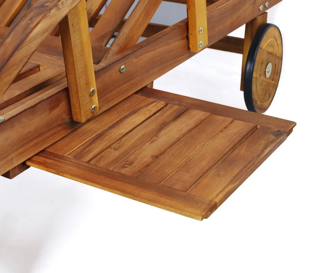 CHILLROI Verstellbare Sonnenliege Mit Beistelltisch - Akazienholz Gartenliege 13 CHILLROI Verstellbare Sonnenliege Mit Beistelltisch - Akazienholz Gartenliege – Bild 13