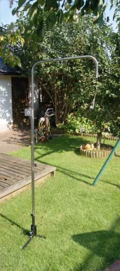 Edelstahl Grillgalgen Mit Kurbel + Seil (Höhe 180 Cm) + Ø 70 Cm Edelstahl Grillrost / Nur 10mm Lichter Stababstand -Grünwelt Exporteren Garten-Winkel 3c5b3c74dfdc19717cf26b71ecb09809