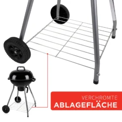 BBQ Collection Holzkohlegrill, Kugelgrill Rundgrill Ø 45 X 83 Cm Mit Deckel, Stabiler Standgrill Auf Rädern Mit Abnehmbarem Aschekasten & Ablagegitter, Schwarz 25 BBQ Collection Holzkohlegrill, Kugelgrill Rundgrill Ø 45 X 83 Cm Mit Deckel, Stabiler Standgrill Auf Rädern Mit Abnehmbarem Aschekasten & Ablagegitter, Schwarz -Grünwelt Exporteren Garten-Winkel 3c68fb84b20e8d77427d5579d021a790