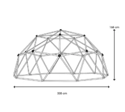 Lifetime Geometrisches Klettergerüst, Kletterkugel "Geodome" Grün / Bronze Ø 335 X 168 Cm -Grünwelt Exporteren Garten-Winkel 3cb0953b21b640004037e444abd6f34e