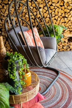 Garden Impressions Hängekorb Suez Aluminium Carbon Black, Faltbar -Grünwelt Exporteren Garten-Winkel 3ce0bea73dbc0dc7cadd3f69ced5efd3