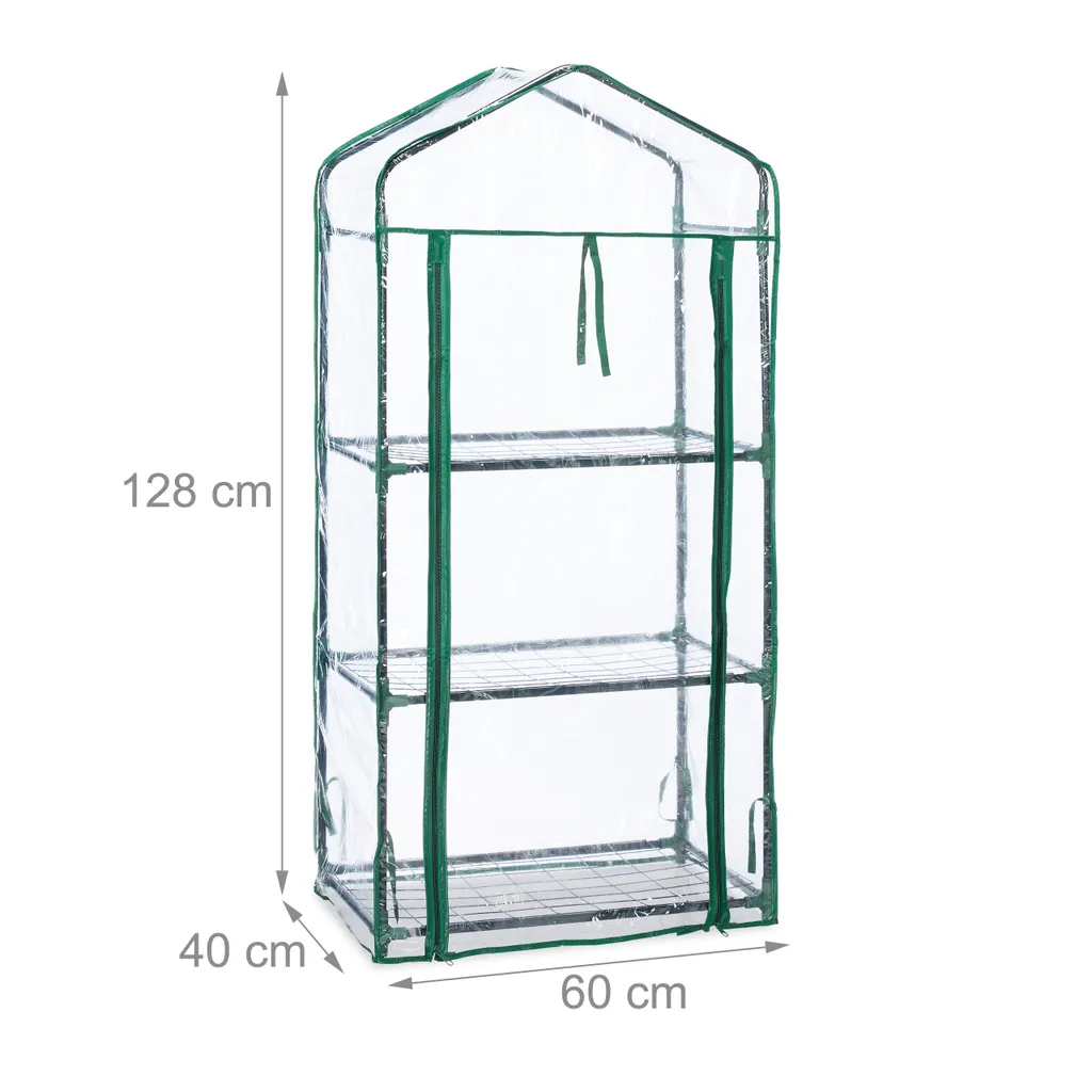 Relaxdays Gewächshaus Balkon 3 Etagen 4 Relaxdays Gewächshaus Balkon 3 Etagen – Bild 4