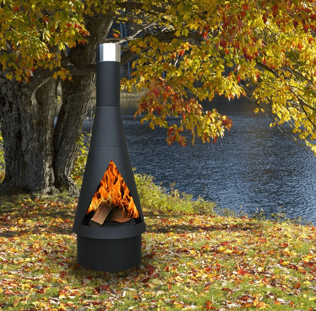 GardenmaxX - Denver Gartenkamin 160 Schwarz - Stahl - Gartenkamin - Terassenofen - Feuerstelle - 56 X 56 X 160 Cm - Schwarz 2 GardenmaxX - Denver Gartenkamin 160 Schwarz - Stahl - Gartenkamin - Terassenofen - Feuerstelle - 56 X 56 X 160 Cm - Schwarz – Bild 2